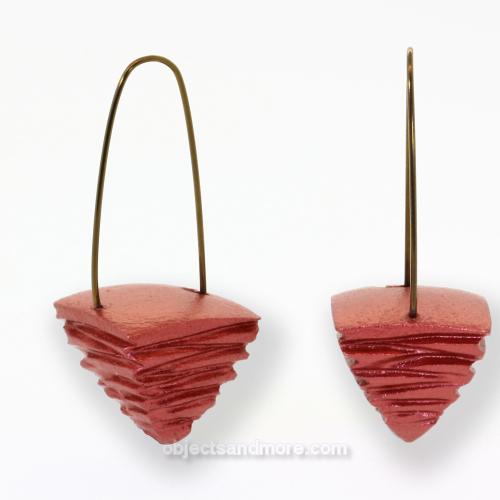 Russet Recycled Earrings by KEITH LEWIS